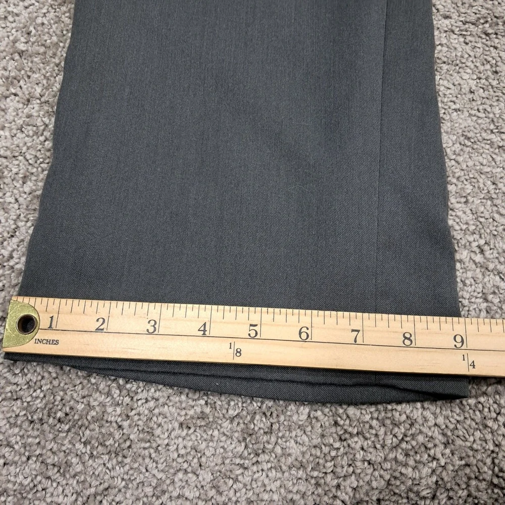 Stafford Travel Classic Fit Super Trouser‎ Mens 40x30 Charcoal Gray Dress Pants